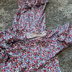 BODEN NWT Ruffle Paisley Jersey Midi Dress D0283 Size 4L Pockets Stretchy Waist Blue Photo 12