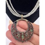 Lia Sophia  Bronze Plate Pendant Multi Strand‎ Necklace Women's Photo 1