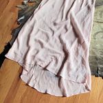 Vintage Pastel Pink Silk Slip Maxi Dress Size M Photo 2