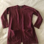 Forever 21  size small burgundy sweater cardigan‎ Photo 1