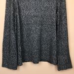 Loft  Women’s Alpaca Blend Gray Knit Cowl Neck Wide Long Sleeve Sweater Photo 2
