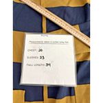 J.Crew Juliette Collarless Sweater XS Rugby Striped Navy Yellow Wool Blend Photo 13