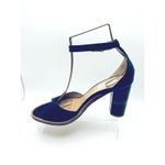 Gabriela Hearst navy Blue heeled summer Party sandals size 40 Photo 2