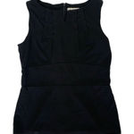 CAbi ‎ Knot Top 8 Black Sleeveless Career Workwear Classic Chic Photo 0