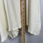 Farm Rio  Tank Top Women P XS Ivory Ribbed Halter Strap Asymmetrical Beachy Flowy Photo 10