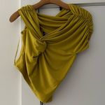EXPRESS yellow  satin top size small Photo 0