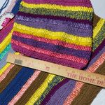 NWT Celia B Gemma Sweater Large Multicolor Boho Cotton Pullover Pink Photo 9