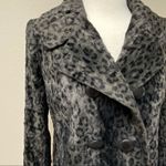 Milly  leopard faux fur double breasted coat S Photo 3
