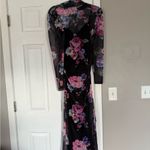 Motherhood Black Floral Mesh Maternity Dress NEW Photo 5