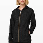 Lululemon Pave New Ways Full-Zip in Black / White Speckle Size XS Hooded Track Photo 0