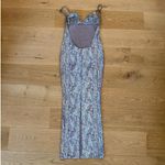 I am gia I.AM.GIA Maxi Dress Croc Ginny Size S Silver Maroon Red Photo 3