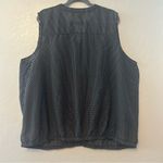 Torrid ⭐️ sleeveless black and white polka dot pleated chest blouse size 4 Photo 9