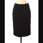 White House | Black Market WHBM Pencil Skirt 0 Black Sheen Wide Belt Loops Business Casual Office Career Photo 6