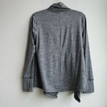 Nike Yoga Long Sleeve Top Gray Open Front Cardigan Casual Gym Travel Size Small Photo 4