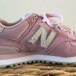New Balance 574 Light Pink Shattered Pearl Lace Up Sneakers 6.5 Photo 7