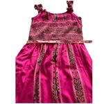 EUC pink boho Western print baby doll midi tank dress Mi Ami Francesca’s L Size L Photo 7
