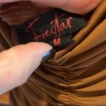 Fiestar Brown Ruched Cocktail Dress Photo 2