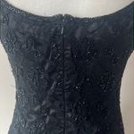 Beaded Prom Dress Black Size 6 Photo 9