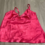 Elegant Pink Satin Women's Top Photo 0