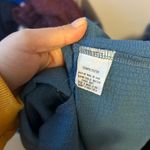 Cozy Casual  Blue Button Front Gauze Shirt Dress Photo 2