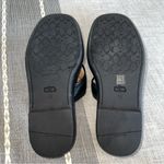 Coach  Womens Sylvie Leather Black Leather Thong Flatform Sandals Shoes NWOB Photo 7