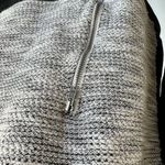 Loft Black and Gray Crew Neck Sweater with Modern Color-Block Design Photo 1