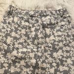 BDG  Denim Mini Skirt Blue White Stripes Floral Photo 9
