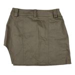 White Fox Boutique White Fox - Cut Out Mini Skirt in Gray Brown Photo 2