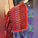 Anthropologie Bl-nk London Miranda Peasant blouse embroidered patchwork print colorful balloon Photo 9