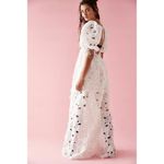 For Love & Lemons Leighton Maxi Dress Floral Embroidered Puff Sleeve Bridal XS White Photo 3