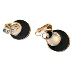 Vintage Retro Boho Black Half Moon Clip Photo 0