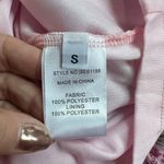 ZARA  Purple Pink Floral Ruched Sheer Long Sleeve Mini Dress Size Small Photo 10