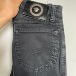 Versace Jeans signature 90s vintage washed black high rise cropped jeans size 29 Photo 4