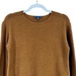 John Varvatos Womens Merino Wool Silk Blend Ribbed Knit Sweater Brown Size Mediu Size M Photo 1