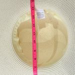 Straw Sun Hat Wide Brim Floral Bow 100% Grass Small Beachy Summer Chic Vacation Pink Photo 10
