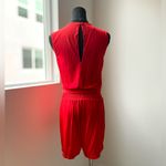 Bebe  Coral Romper with Ribbon Belt in Size XXS/XS Photo 1