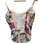 Free People  Intimately Good Luck Charm Floral Print Bodysuit Cream Size L Photo 10