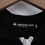 AMERICAN GIANT Black Full Zip Hoodie Sweatshirt Athletic Size S Made in USA Photo 2