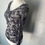 BKE  Monochrome Floral Lace Long Sleeve Top Photo 4