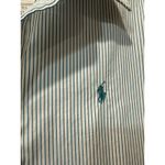 Ralph Lauren NWT  Stretch Slim Fit Teal Striped Oxford Short Sleeve Shirt 14 $148 Photo 3