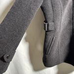 st. john's bay Women Small Charcoal Gray Hooded Wool Cashmere Blend Coat Jacket Photo 2