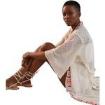 Anthropologie ‎ Maeve Mesh Duster Swim Eyelet Coverup Womens Size OS Photo 0