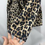 easel  faux suede Leopard Print M Jacket w/pockets motorcycle boxy full zip Photo 12