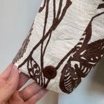 Cache Vintage  Y2K Silk Floral  Chic Brown & Cream Blazer Jacket Size 2 XS Photo 7