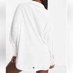 4th & Reckless Taina oversized waffle shirt in white size s Photo 9