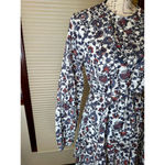 ZARA  Medium Floral Boho Textured Dress w. key hole and cut outs on neckline Photo 5