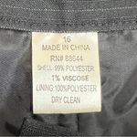 Unbranded Size 16 Lined Black & Tan Pin Striped Dress Pants with Wide Leg Photo 10