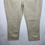 NYDJ  Jeans Sz 6 (29x23) Crop) Tan Khaki Denim Lift Tuck Tech Stretchy Pants Photo 2
