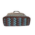 Vera Bradley Quilted "Sierra Stream" Medium Vera Tote Shoulder Handbag Blue Photo 4