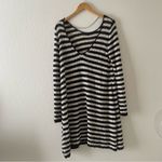 Free People COUNTING STRIPED SWING LONG SLEEVE SWEATER TUNIC DRESS Photo 4